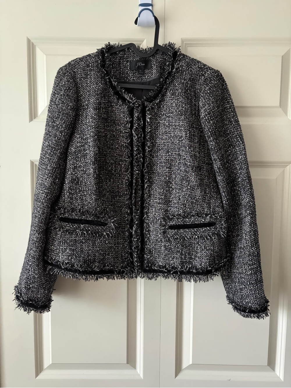 J Crew Lady Jacket Sparkling Constellation Tweed Jacket Size 12